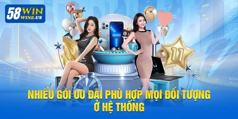 Tổng hợp những ưu đãi độc quyền của 58WIN.