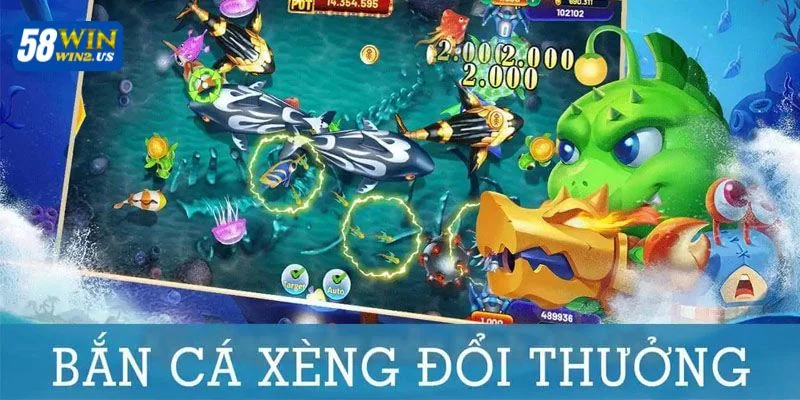Bắn Cá Đổi Xèng Live: Game Ăn Xèng Đổi Thưởng Tại 58WIN Nhà cái 58WIN sở hữu tựa game bắn cá xèng vô cùng thú vị và hấp dẫn.